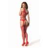 Passion - Bs 106 Bodystocking Rouge Taille Unique